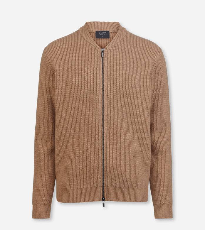 Oblymp SIGNATURE Strick, Strickjacke, Caramel Versandkostenfrei