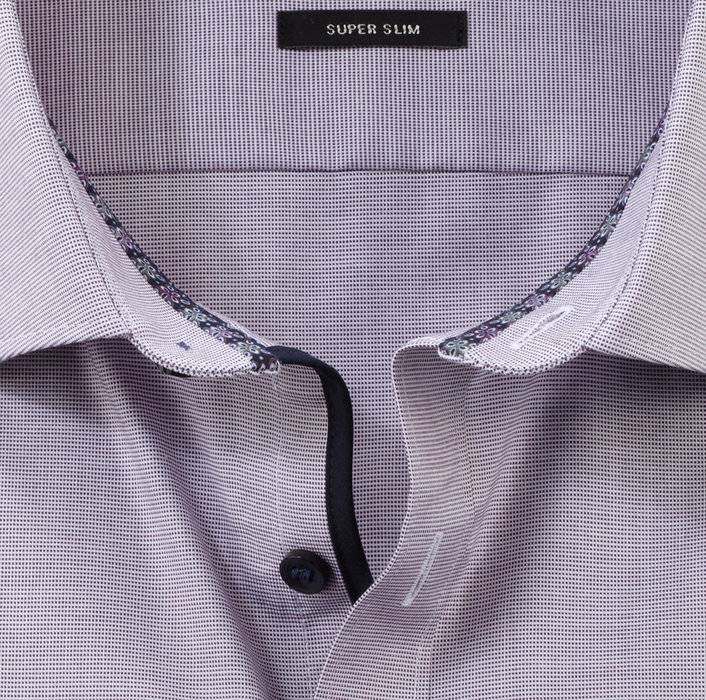 Oblymp No. Six, Businesshemd, super slim, New York Kent, Pflaume Bis zu 50% Rabatt