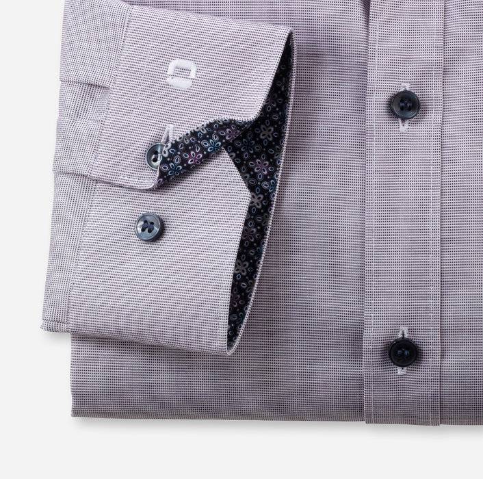 Oblymp No. Six, Businesshemd, super slim, New York Kent, Pflaume Bis zu 50% Rabatt