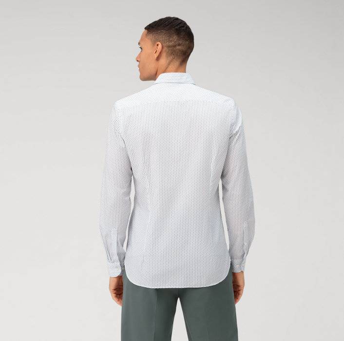 Oblymp Level Five garment washed, Businesshemd, body fit, Kent, Bleu Riesige Rabatte