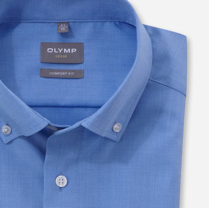 Oblymp Luxor, Businesshemd, comfort fit, Button-down, Blau Fabrik Onlineshop