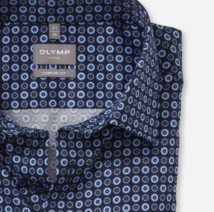 Oblymp Luxor, Businesshemd, comfort fit, New Kent, Bleu Fabrikpreis