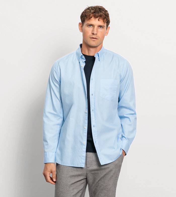 Oblymp Casual, Freizeithemd, regular fit, Button-down, Bleu Heißer Verkauf