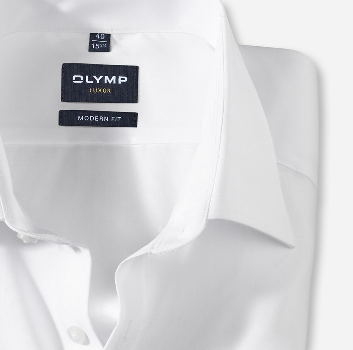 Oblymp Luxor, modern fit, Super langer Arm (72 cm), Businesshemd, New Kent, Weiß Top Angebot