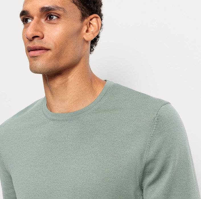 Oblymp Casual Strick, Pullover, Grau-Grün Bestseller