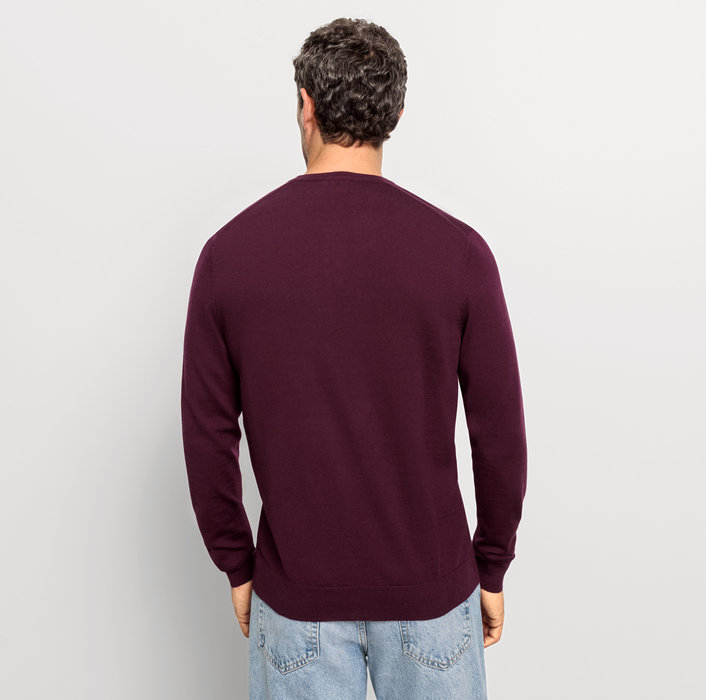 Oblymp Casual Strick, Pullover, Pflaume Sonderangebote