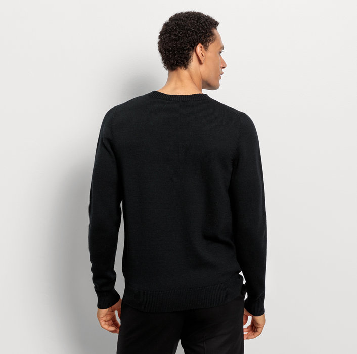 Oblymp Casual Strick, Pullover, Schwarz Kostenlose Rückgabe