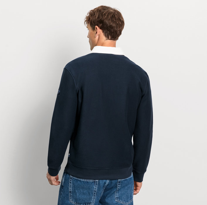 Oblymp Casual Wirk, Polo langarm, Marine Bis zu 65% Rabatt