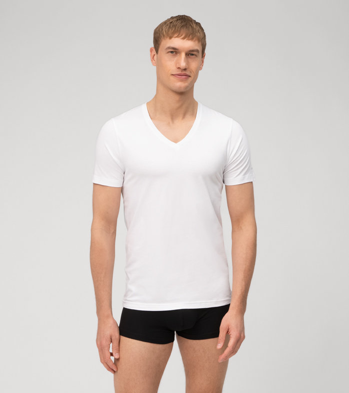 Oblymp Level Five Unterzieh-T-Shirt, body fit, Weiß Saisonschlussverkauf