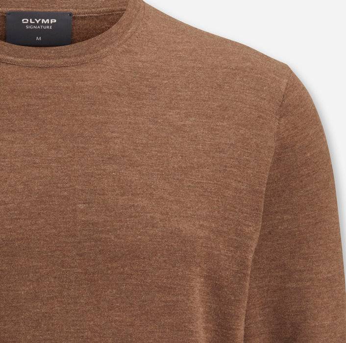 Oblymp SIGNATURE Strick, Pullover, Nougat Neueste Stile
