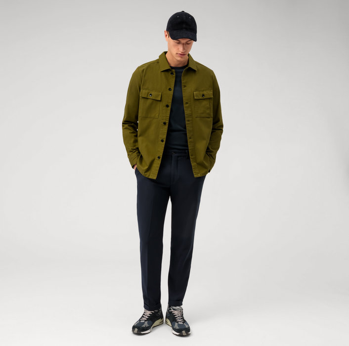 Oblymp Casual, Freizeithemd, Overshirt, Kent, Grau-Grün Clearance-Verkauf