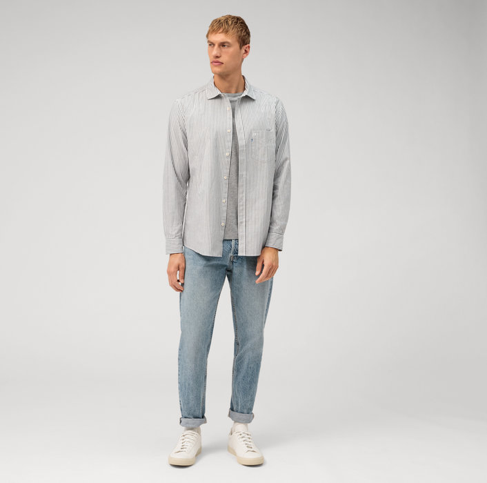 Oblymp Casual, Freizeithemd, regular fit, Kent, Schwarz Black Friday Preise