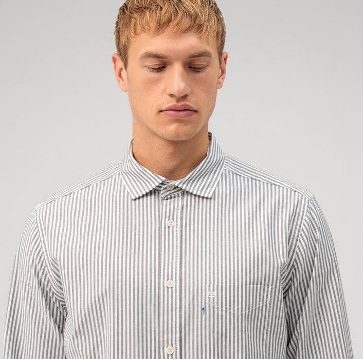 Oblymp Casual, Freizeithemd, regular fit, Kent, Schwarz Black Friday Preise
