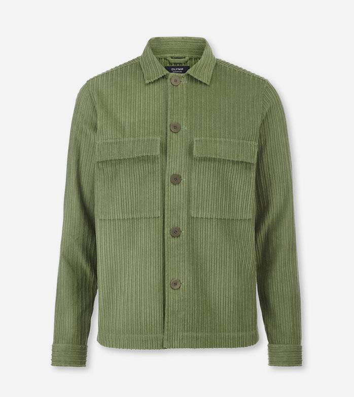 Oblymp SIGNATURE Casual, Freizeithemd, Overshirt, Kent, Grün Fabrikverkauf