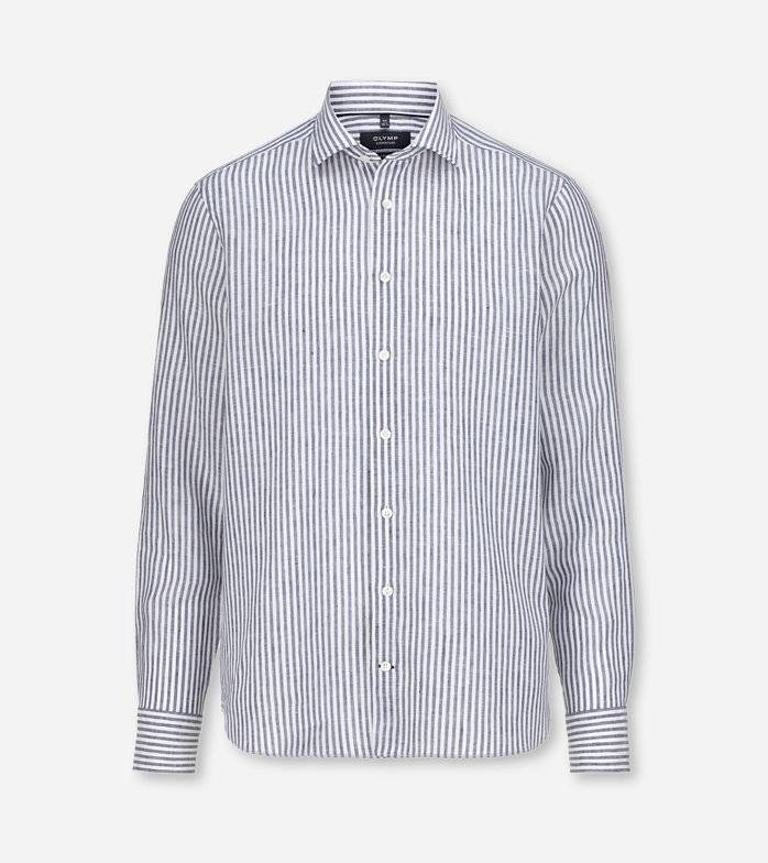 Oblymp SIGNATURE Casual, Freizeithemd, tailored fit, Kent, Blau Cyber Monday
