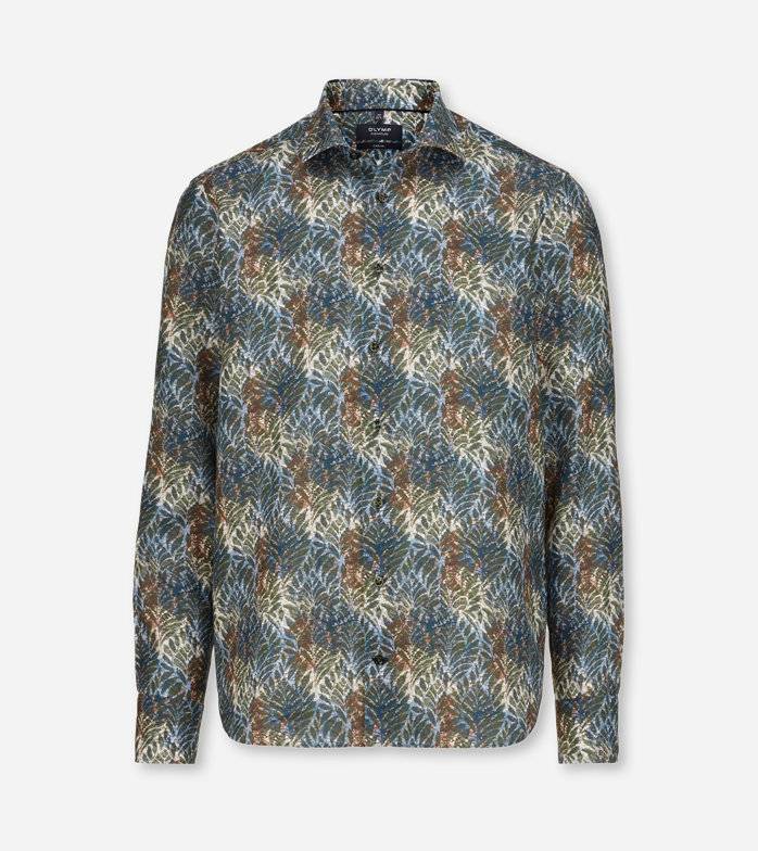 Oblymp SIGNATURE Casual, Freizeithemd, tailored fit, Kent, Bleu Osterangebot