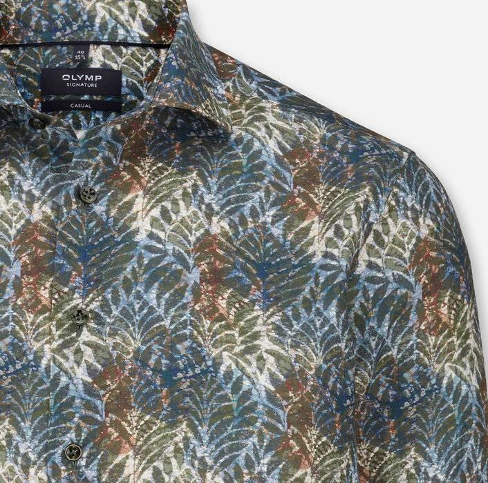 Oblymp SIGNATURE Casual, Freizeithemd, tailored fit, Kent, Bleu Osterangebot