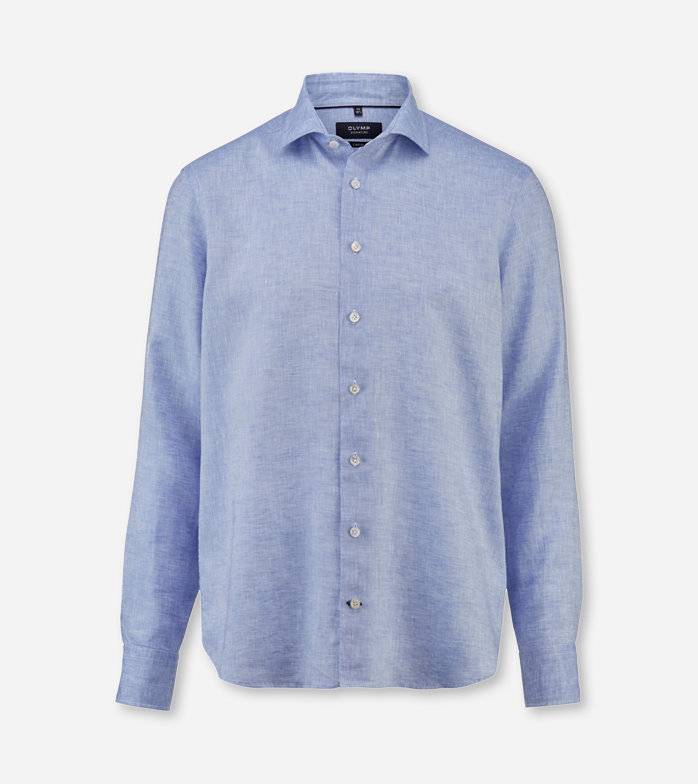 Oblymp SIGNATURE Casual, Freizeithemd, tailored fit, Kent, Bleu Jubiläumsangebot