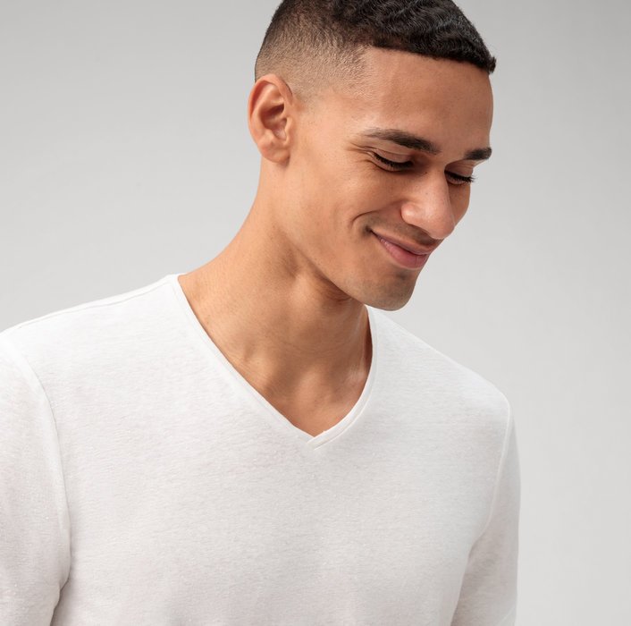 Oblymp Casual Wirk, T-Shirt, Weiß 50% Rabatt für begrenzte Zeit