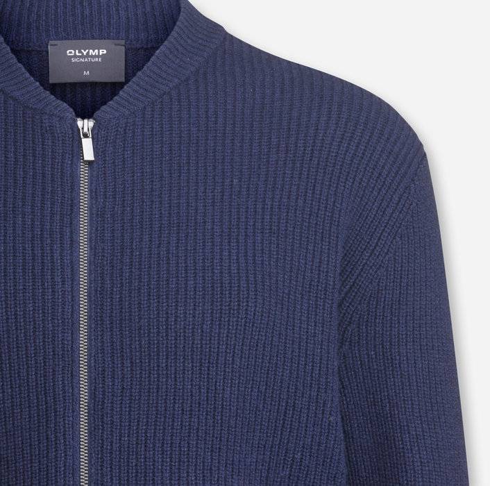 Oblymp SIGNATURE Strick, Strickjacke, Nachtblau Günstig kaufen