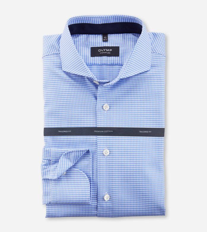 Oblymp SIGNATURE, Businesshemd, tailored fit, SIGNATURE Hai, Bleu Vierteljährliche Förderung