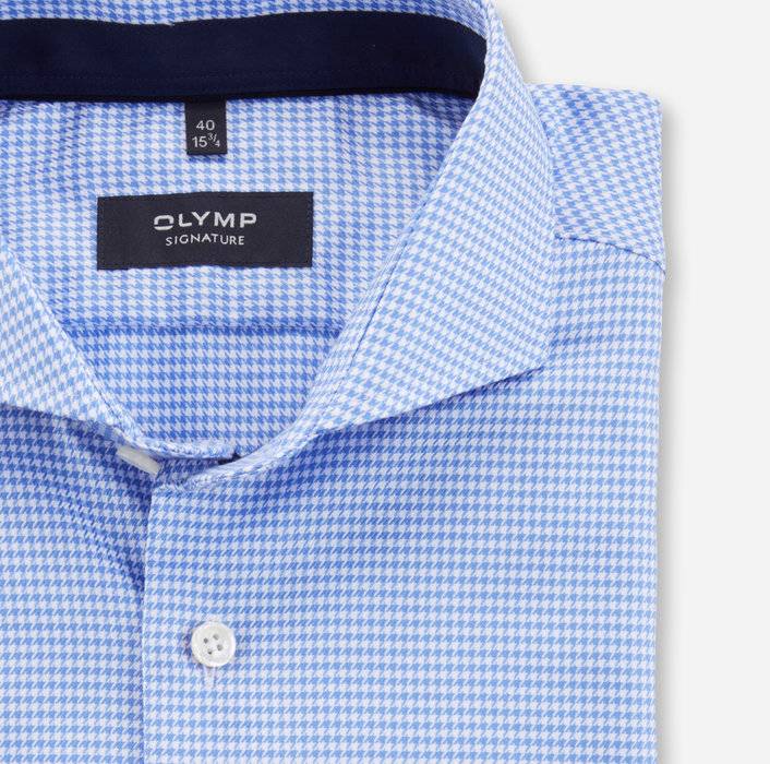 Oblymp SIGNATURE, Businesshemd, tailored fit, SIGNATURE Hai, Bleu Vierteljährliche Förderung