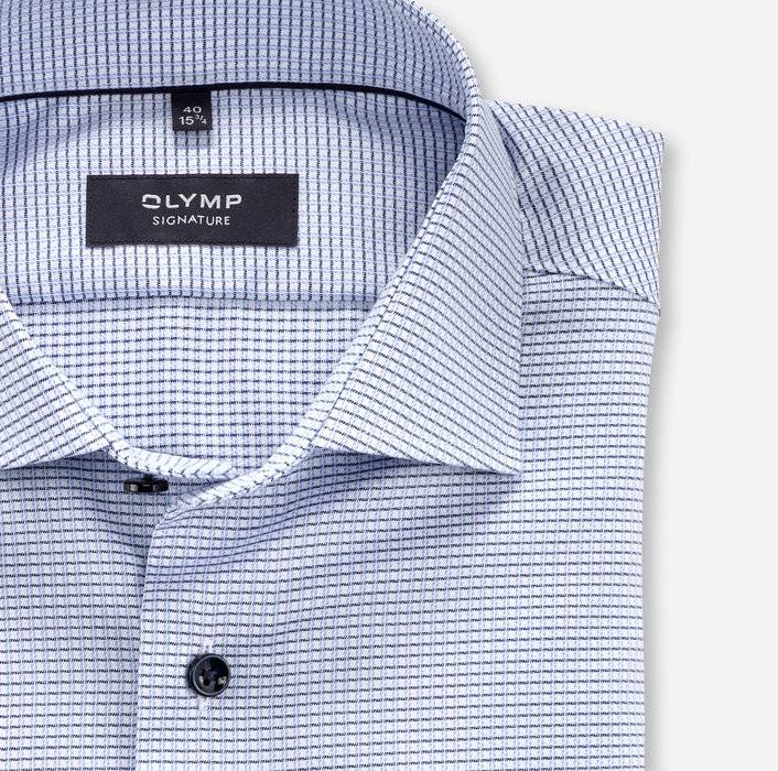 Oblymp SIGNATURE, Businesshemd, tailored fit, SIGNATURE Kent, Bleu Speichern exportieren