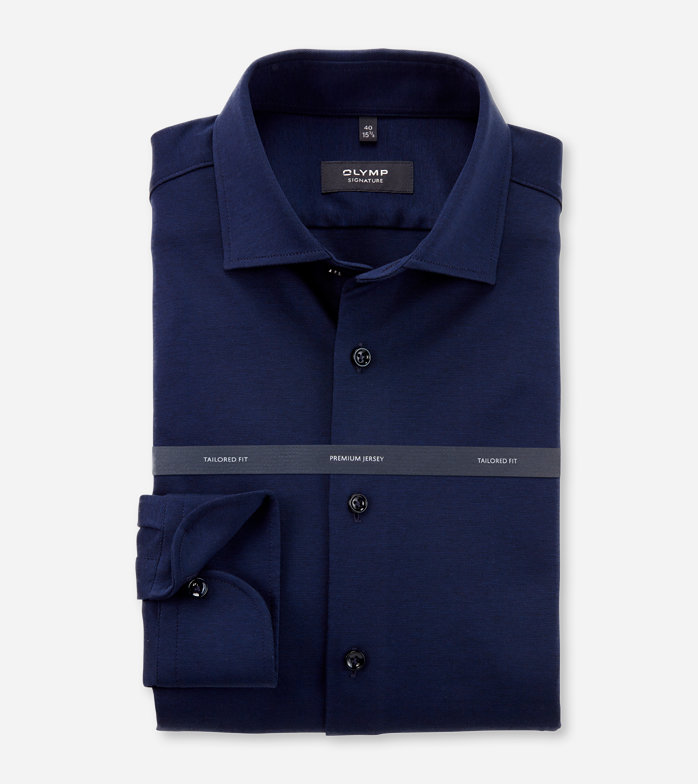 Oblymp SIGNATURE, Businesshemd, tailored fit, SIGNATURE Kent, Nachtblau Black Friday Preise