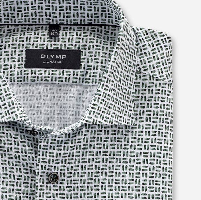 Oblymp SIGNATURE, Businesshemd, tailored fit, SIGNATURE Kent, Hellgrün zollfrei
