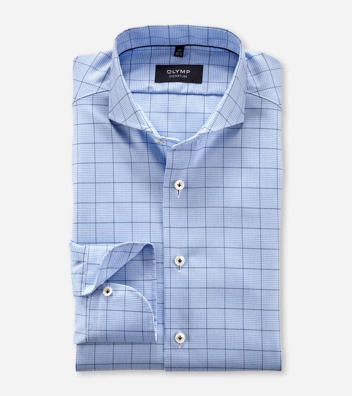 Oblymp SIGNATURE, Businesshemd, tailored fit, SIGNATURE Hai, Bleu 2025