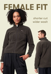 ﻿Pinqponq Fleece Jacket - Cliff Beige (Female) Lagerräumung