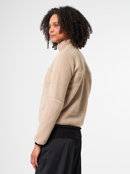 Pinqponq Fleece Jacket - Caramel Khaki (Female) Blitzangebot