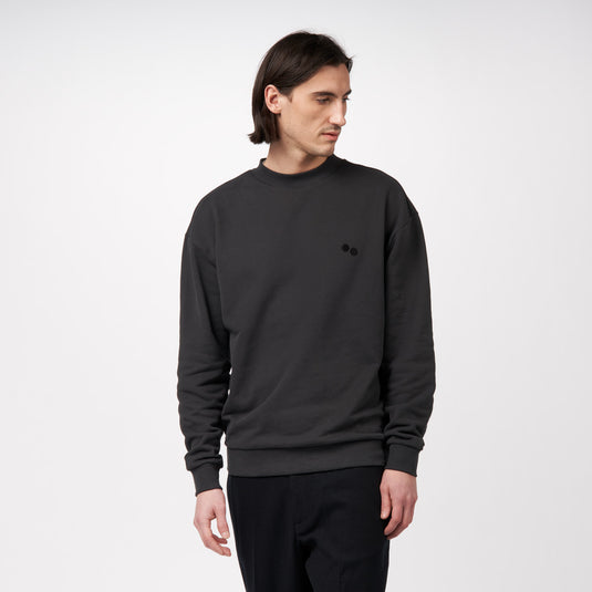 Pinqponq Sweatshirt - Peat Black (Unisex) Große Rabatte