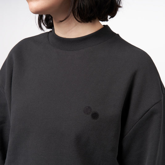Pinqponq Sweatshirt - Peat Black (Unisex) Große Rabatte