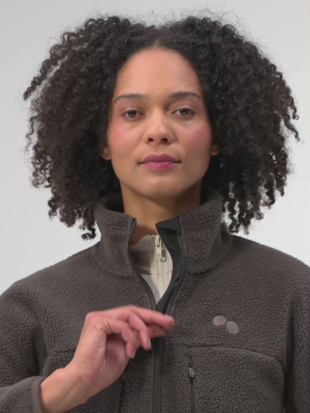 Pinqponq Fleece Jacket - Coffee Brown (Female) Neueste Stile
