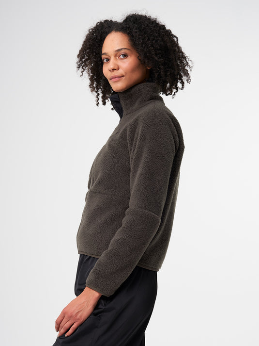 Pinqponq Fleece Jacket - Coffee Brown (Female) Neueste Stile