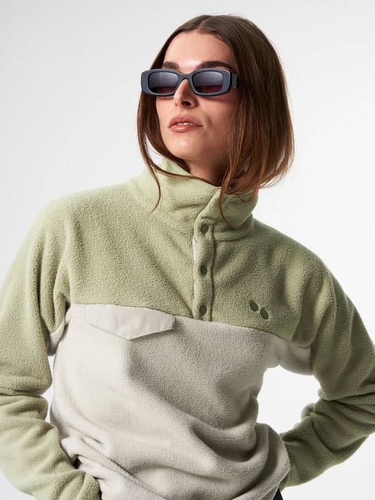Pinqponq Fleece Pullover - Tune Olive (Unisex) Letzter Tag