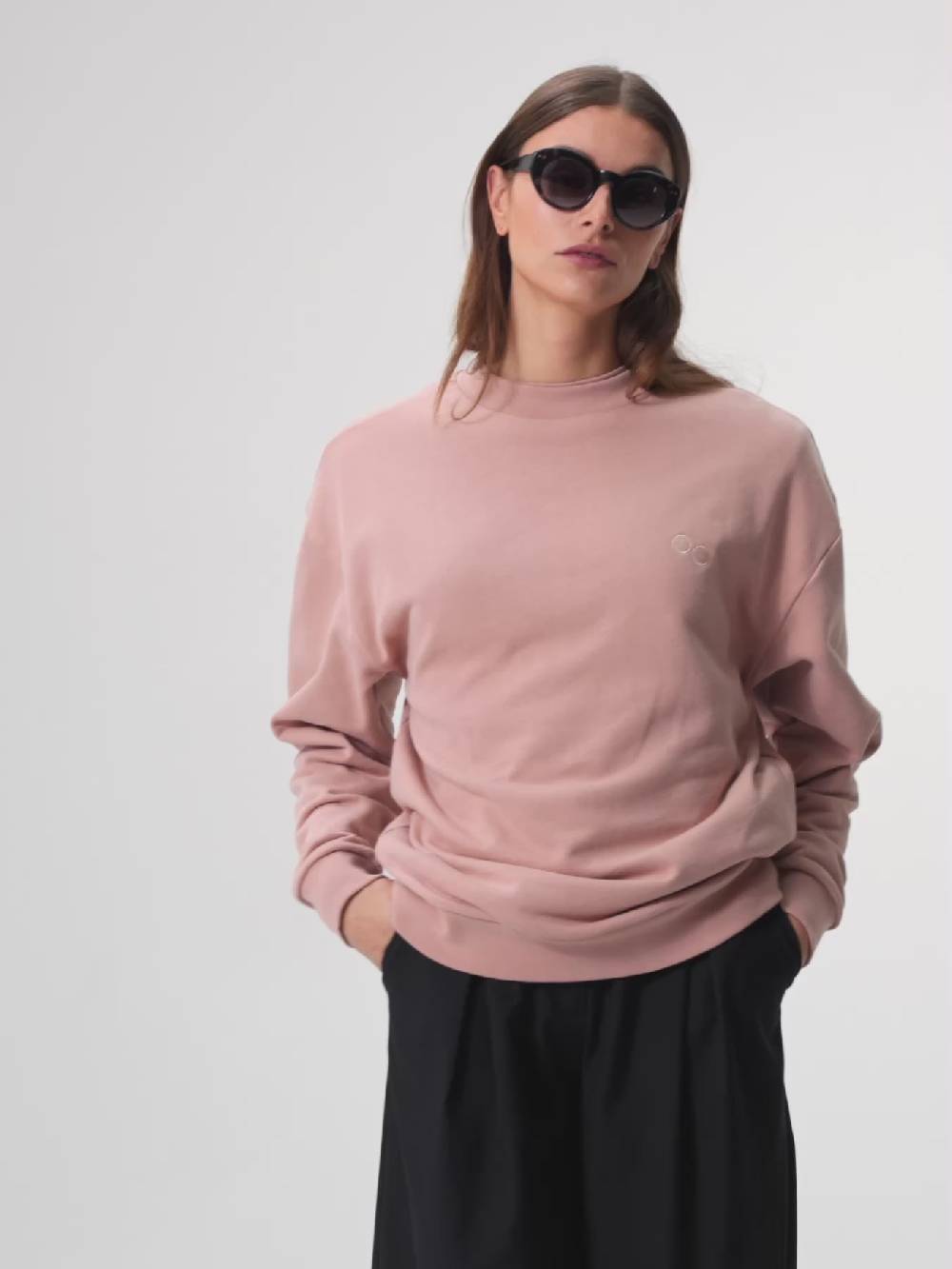 Pinqponq Sweatshirt - Ash Pink (Unisex) Bis zu 60% Rabatt