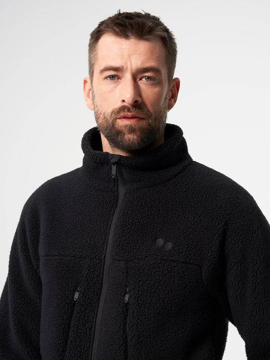 Pinqponq Fleece Jacket - Peat Black (Male) Kostenloser Versand international