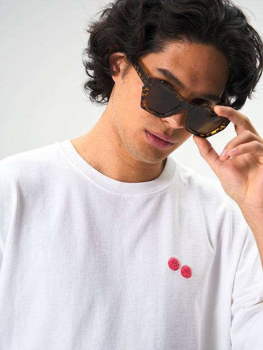 Pinqponq T-Shirt Cotton - White Frottee Watermelon (Male) 2025