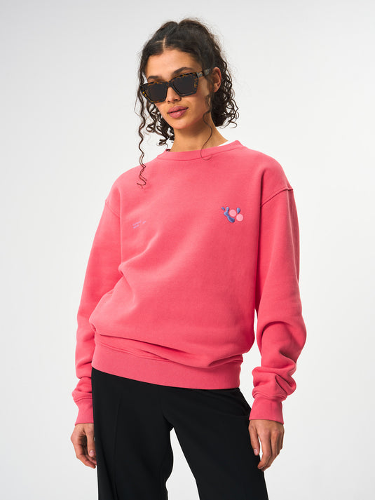 Pinqponq Sweatshirt Cotton - Watermelon Pink (Unisex) Online