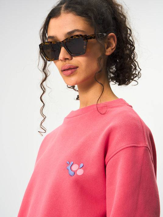 Pinqponq Sweatshirt Cotton - Watermelon Pink (Unisex) Online
