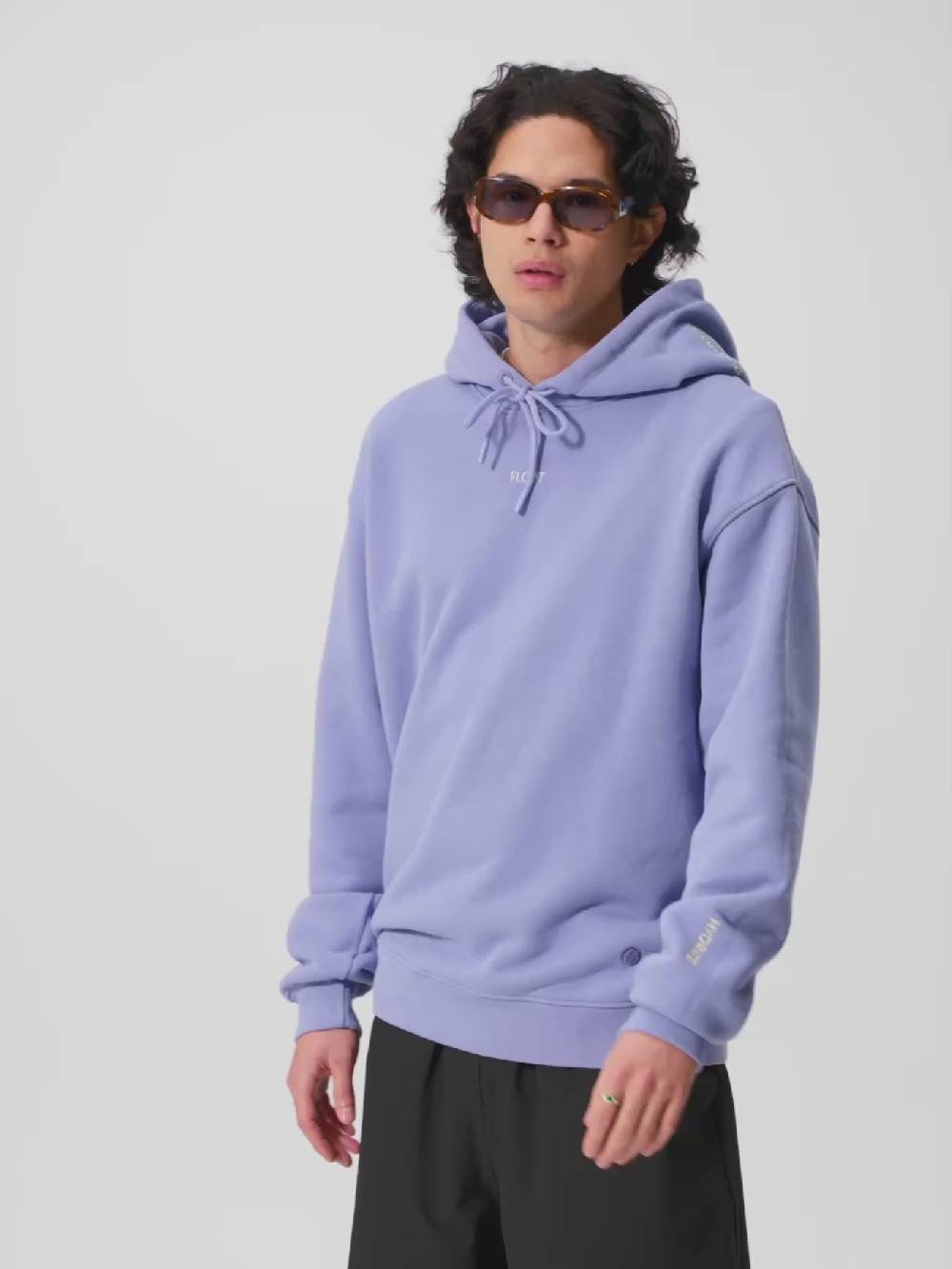 Pinqponq Hoodie Cotton - Pool Blue (Unisex) Outlet