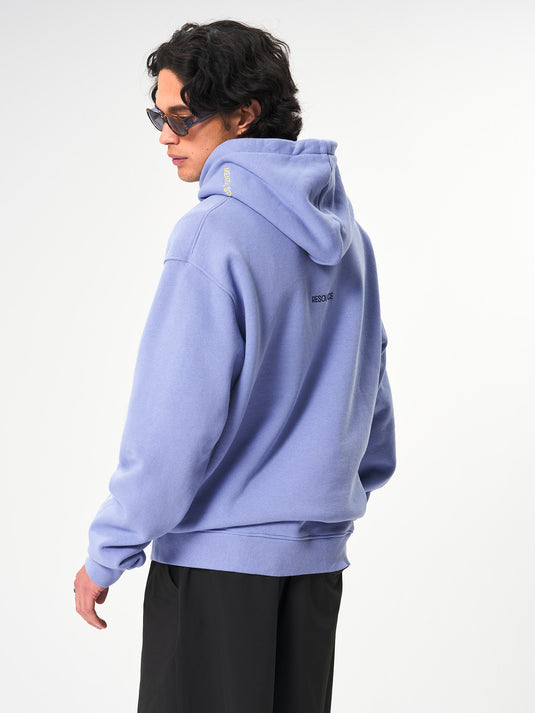 Pinqponq Hoodie Cotton - Pool Blue (Unisex) Outlet
