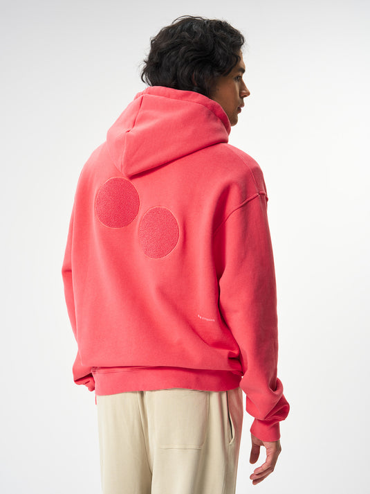 Pinqponq Hoodie Cotton - Watermelon Pink (Unisex) Auslauf