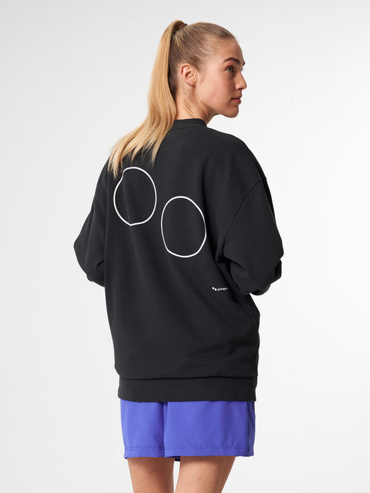Pinqponq Sweatshirt - Circles Peat Black (Unisex) Angebote