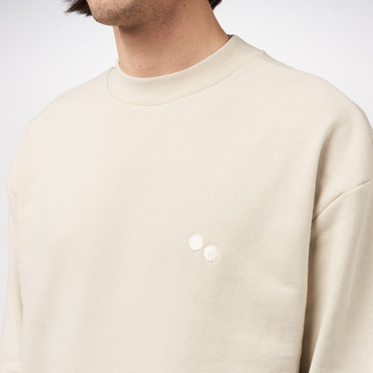Pinqponq Sweatshirt - Cliff Beige (Unisex) Fabrikverkauf
