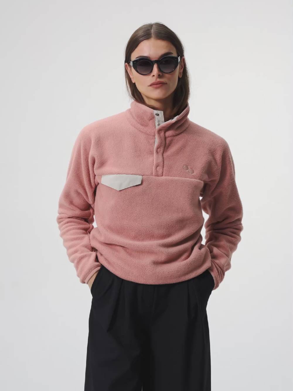 Pinqponq Fleece Pullover - Ash pink (Unisex) Heißer Verkauf