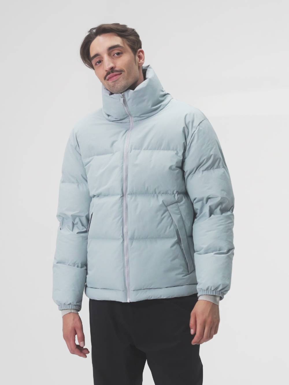 Pinqponq Puffer Jacket - Iced Grey (Unisex) Exklusive Angebote