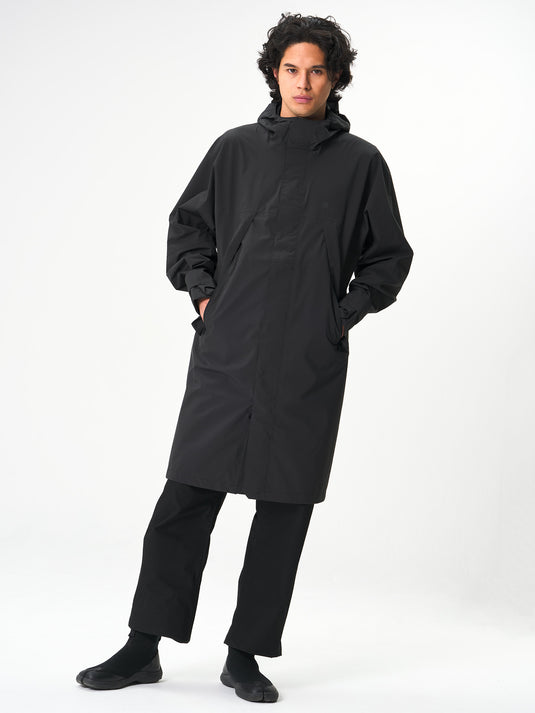 Pinqponq Aestech Rain Parka - Peat Black (Unisex) Blitzangebot